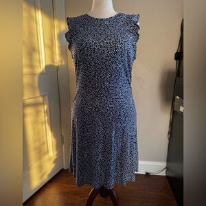 Old Navy Black and White Floral Maxi Dress